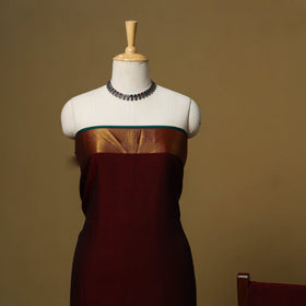 Dharwad cotton 3pc unstitched dress material with border 65