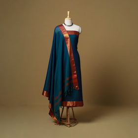 Dharwad cotton 3pc unstitched dress material with border 71