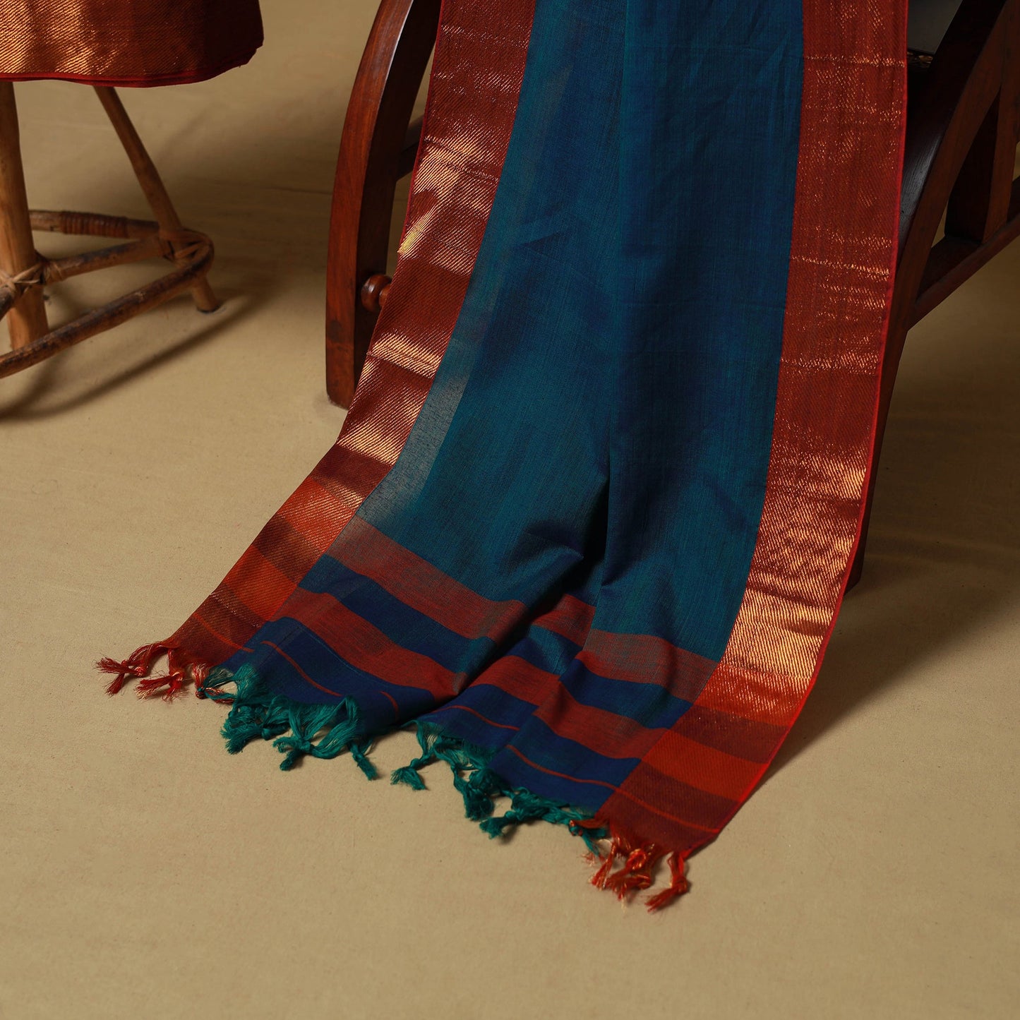 Dharwad cotton 3pc unstitched dress material with border 71