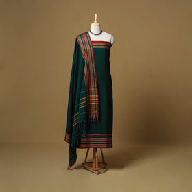 Dharwad cotton 3pc unstitched dress material with border 81