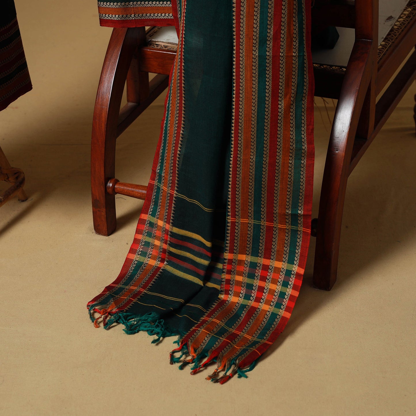 Dharwad cotton 3pc unstitched dress material with border 81