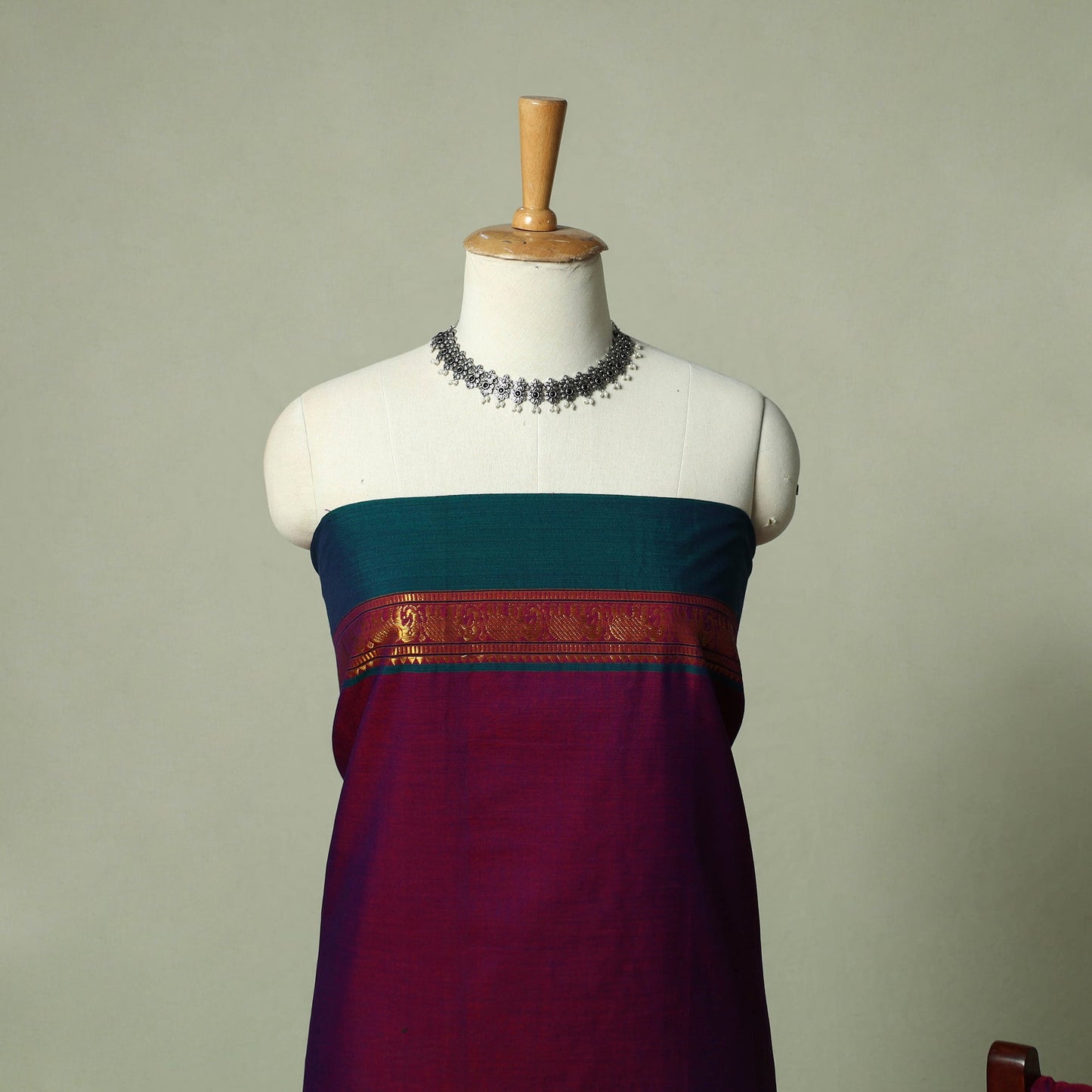 Dharwad cotton 3pc unstitched dress material suit set 04