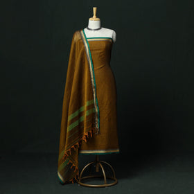 Dharwad cotton 3pc unstitched dress material with thread