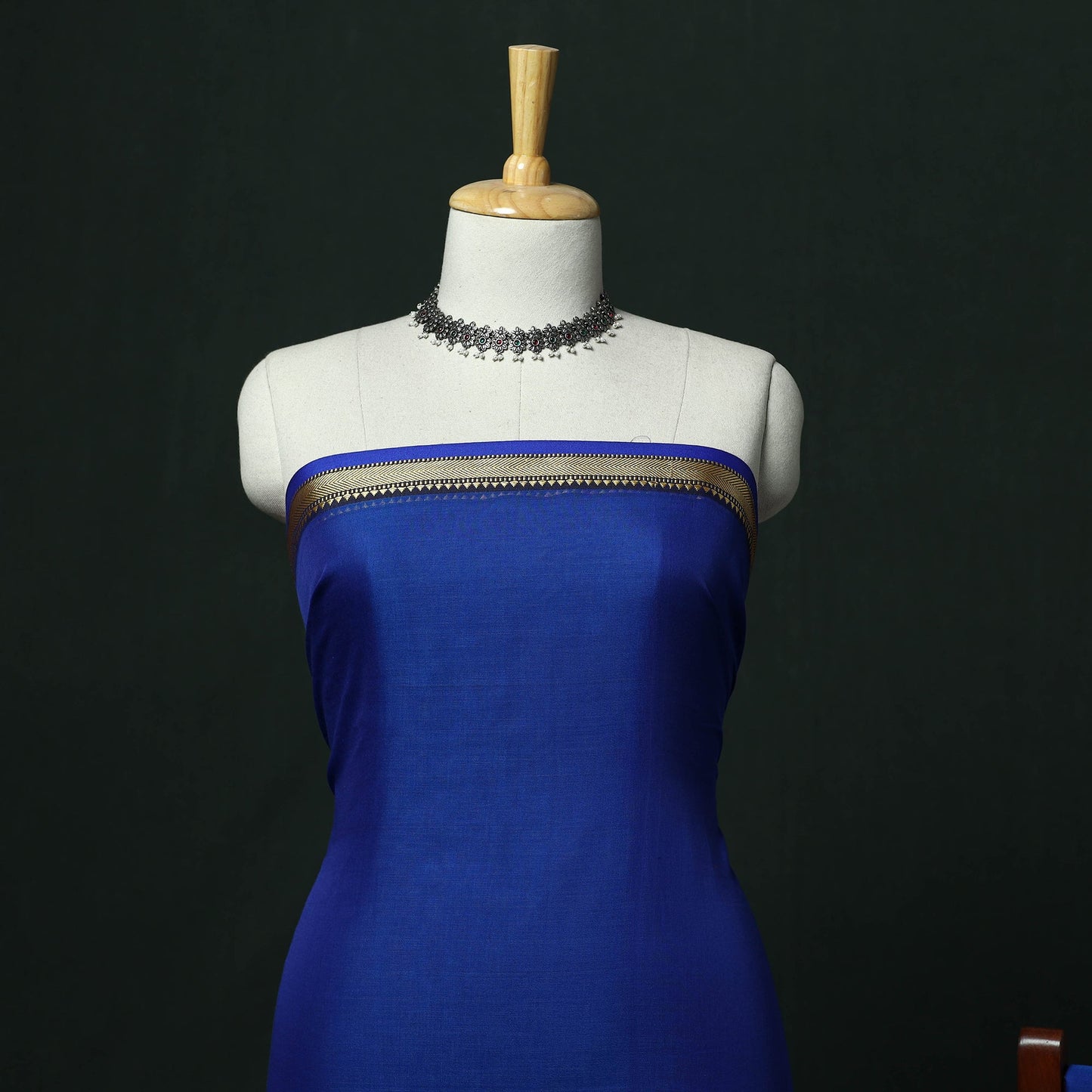 Dharwad cotton 3pc unstitched dress material with thread