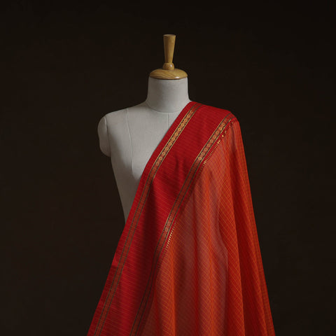 Dharwad cotton fabric with border 01 - handcrafted