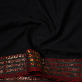 Dharwad cotton fabric with border 02 - handcrafted