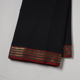 Dharwad cotton fabric with border 02 - handcrafted