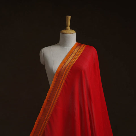 Dharwad cotton fabric with border 07 - handcrafted