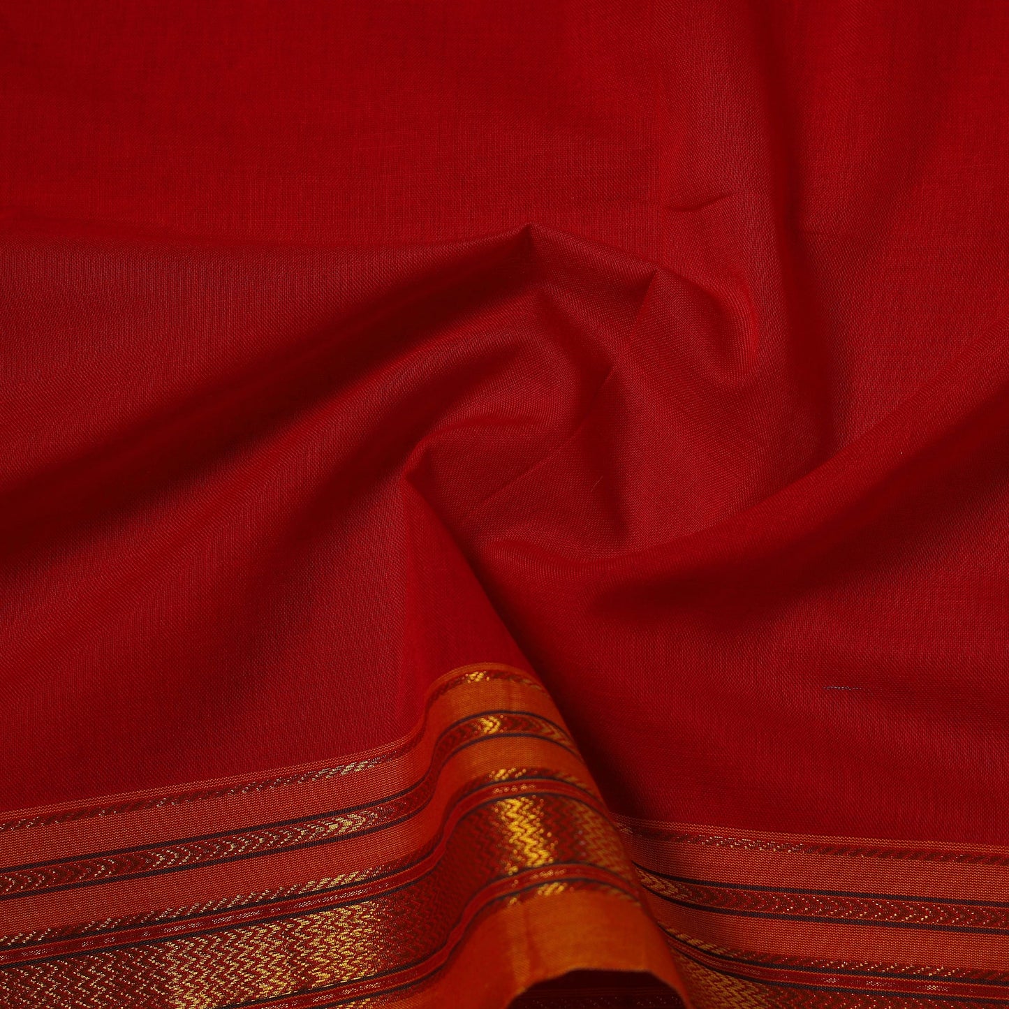 Dharwad cotton fabric with border 07 - handcrafted