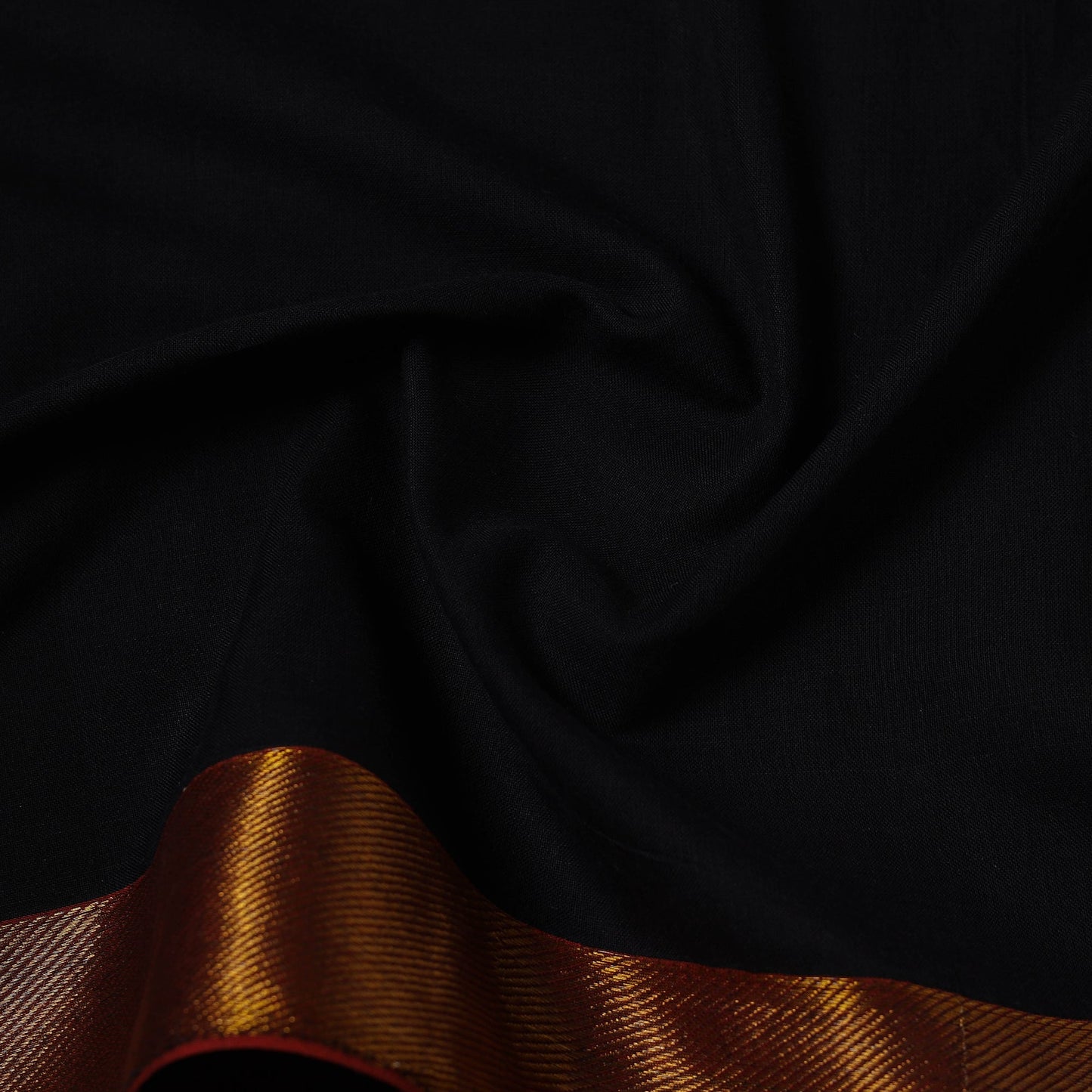 Dharwad cotton fabric with border 08 - handcrafted