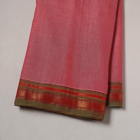 Dharwad cotton fabric with border 09 - handcrafted