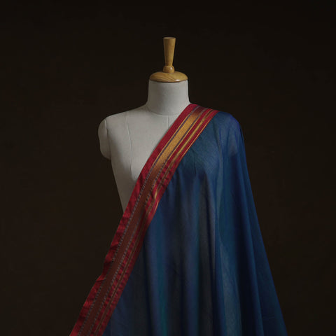 Dharwad cotton fabric with border 10 - handcrafted