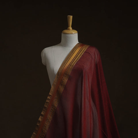 Dharwad cotton fabric with border 11 - handcrafted