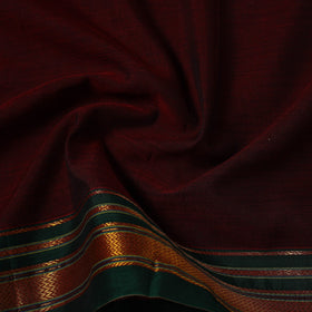 Dharwad cotton fabric with border 13 - handcrafted
