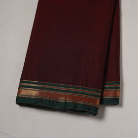 Dharwad cotton fabric with border 13 - handcrafted