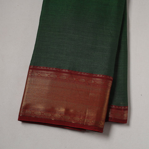 Dharwad cotton fabric with border 18 - handcrafted