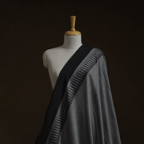 Dharwad cotton fabric with border 26 - handcrafted