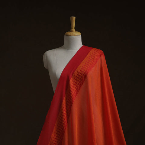 Dharwad cotton fabric with border 28 - handcrafted