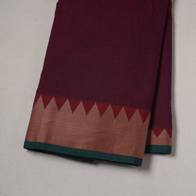 Dharwad cotton fabric with border 30 - handcrafted
