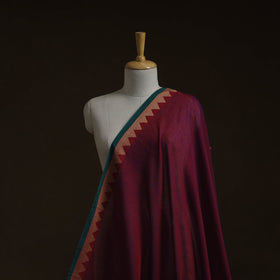 Dharwad cotton fabric with border 30 - handcrafted