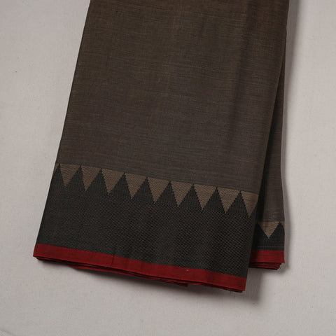 Dharwad cotton fabric with border 32 - handcrafted