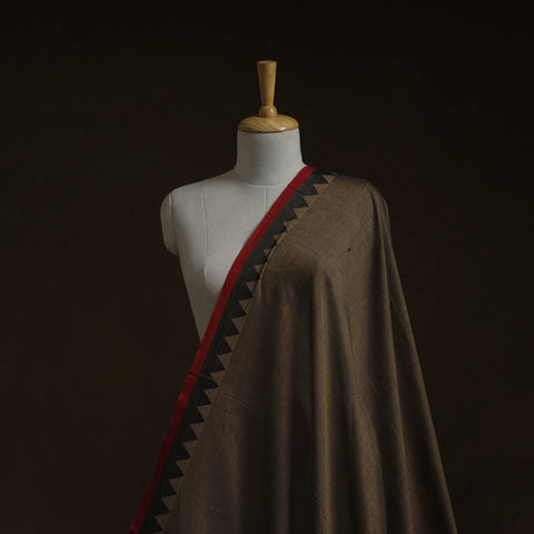 Dharwad cotton fabric with border 32 - handcrafted