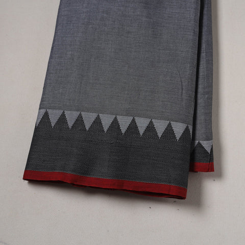 Dharwad cotton fabric with border 35 - handcrafted