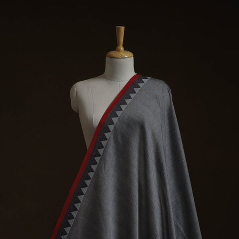 Dharwad cotton fabric with border 35 - handcrafted