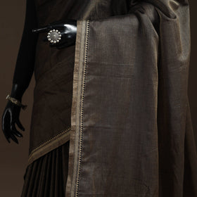 Dharwad cotton saree with border 03 - handcrafted