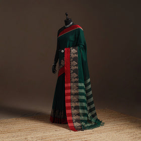 Dharwad cotton saree with border 04 - handcrafted