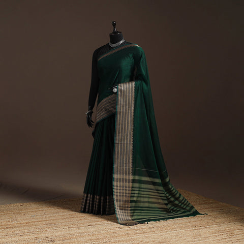 Dharwad cotton saree with border 05 - handcrafted