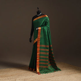 Dharwad cotton saree with border 12 - handcrafted