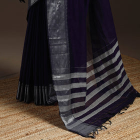 Dharwad cotton saree with border 12 - handcrafted