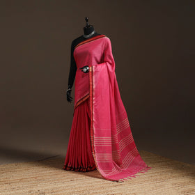 Dharwad cotton saree with border 15 - handcrafted