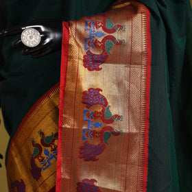 Dharwad cotton saree with border 16 - handcrafted