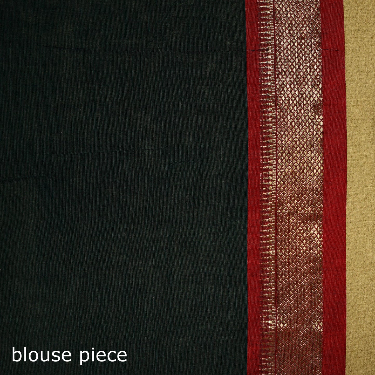 Dharwad cotton saree with border 16 - handcrafted