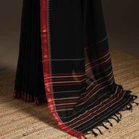 Dharwad cotton saree with border 16 - handcrafted