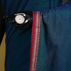 Dharwad cotton saree with border 17 - handcrafted