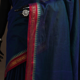 Dharwad cotton saree with border 17 - handcrafted