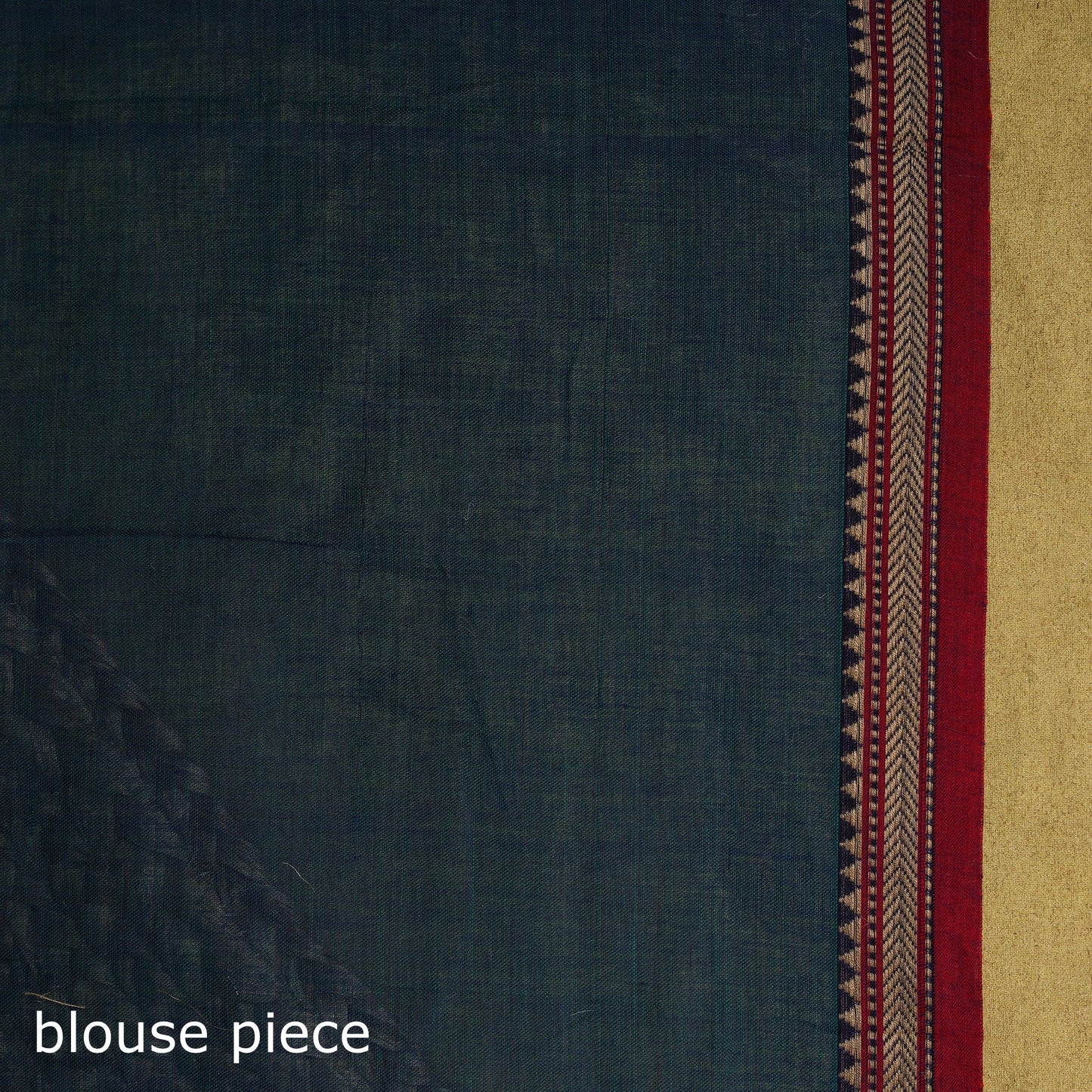 Dharwad cotton saree with border 17 - handcrafted