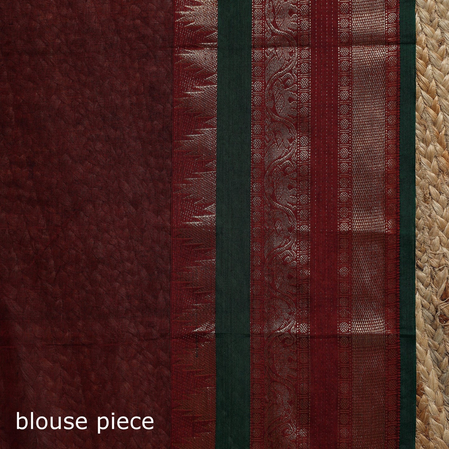 Dharwad cotton saree with border 17 - handcrafted