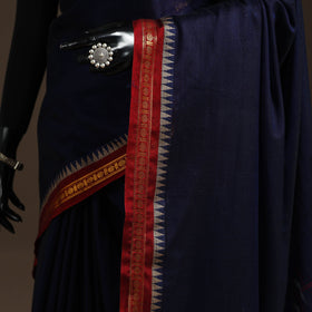 Dharwad cotton saree with border 18 - handcrafted