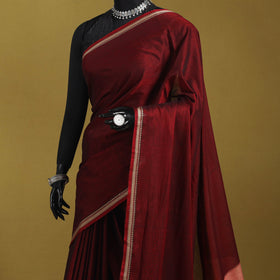 Dharwad cotton saree with border 19 - handcrafted