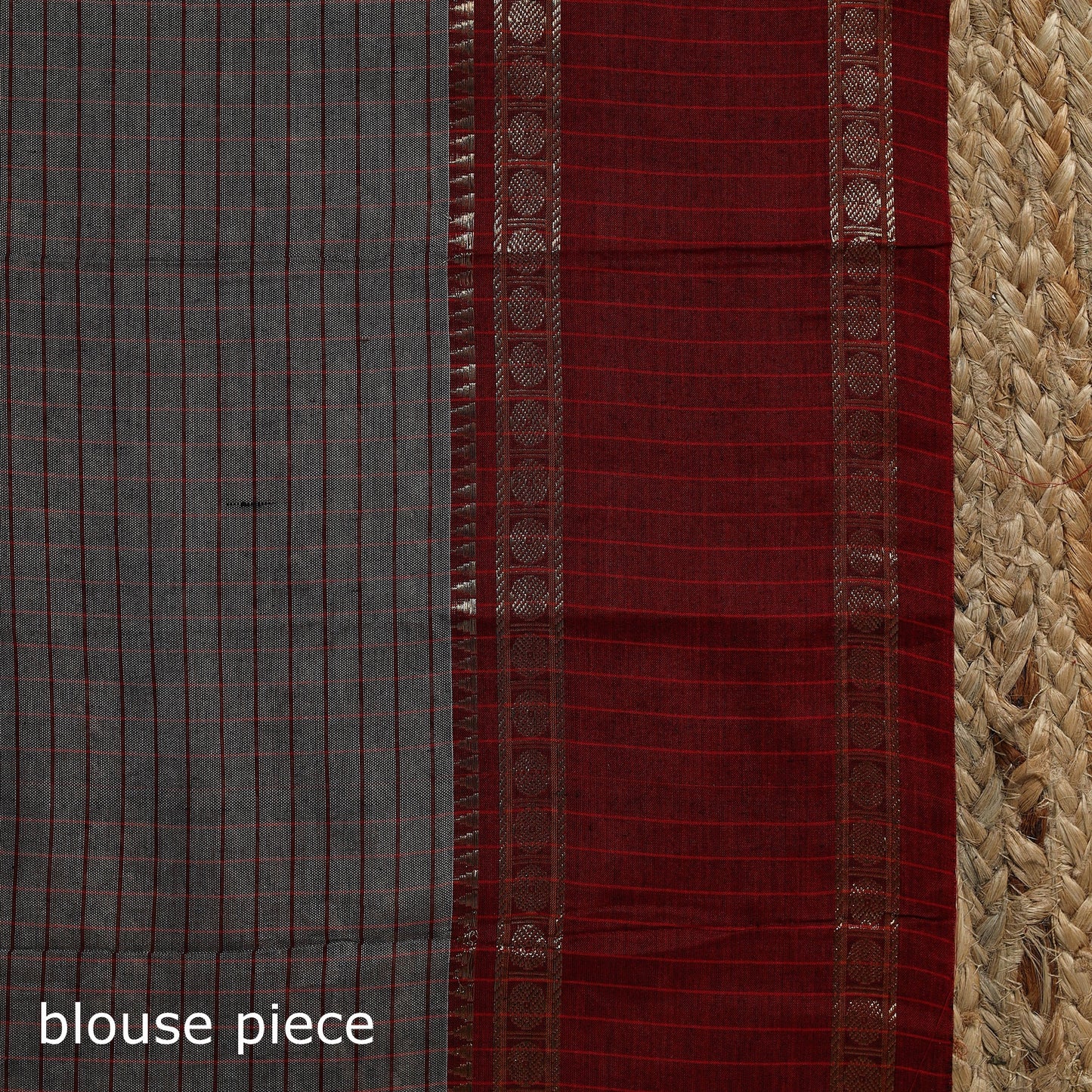 Dharwad cotton saree with border 21 - handcrafted
