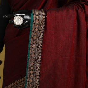 Dharwad cotton saree with border 22 - handcrafted