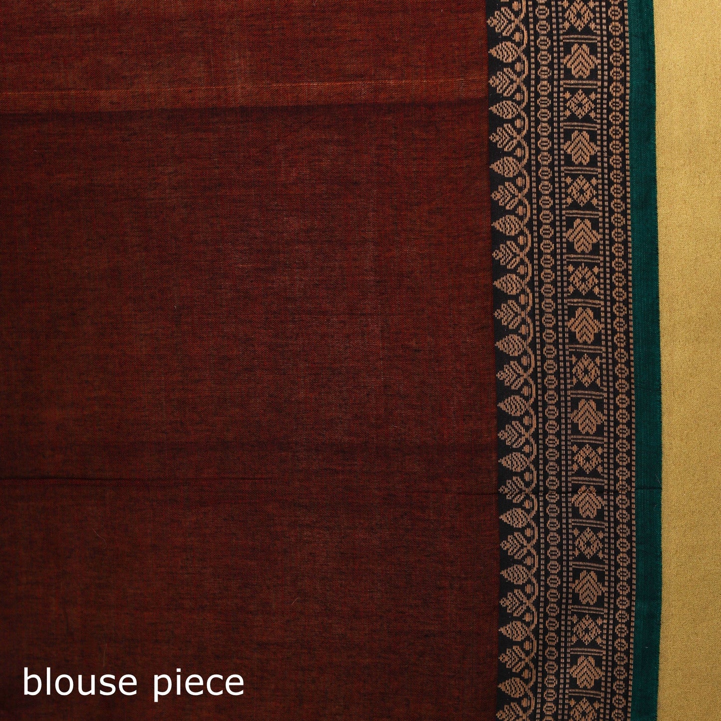 Dharwad cotton saree with border 22 - handcrafted