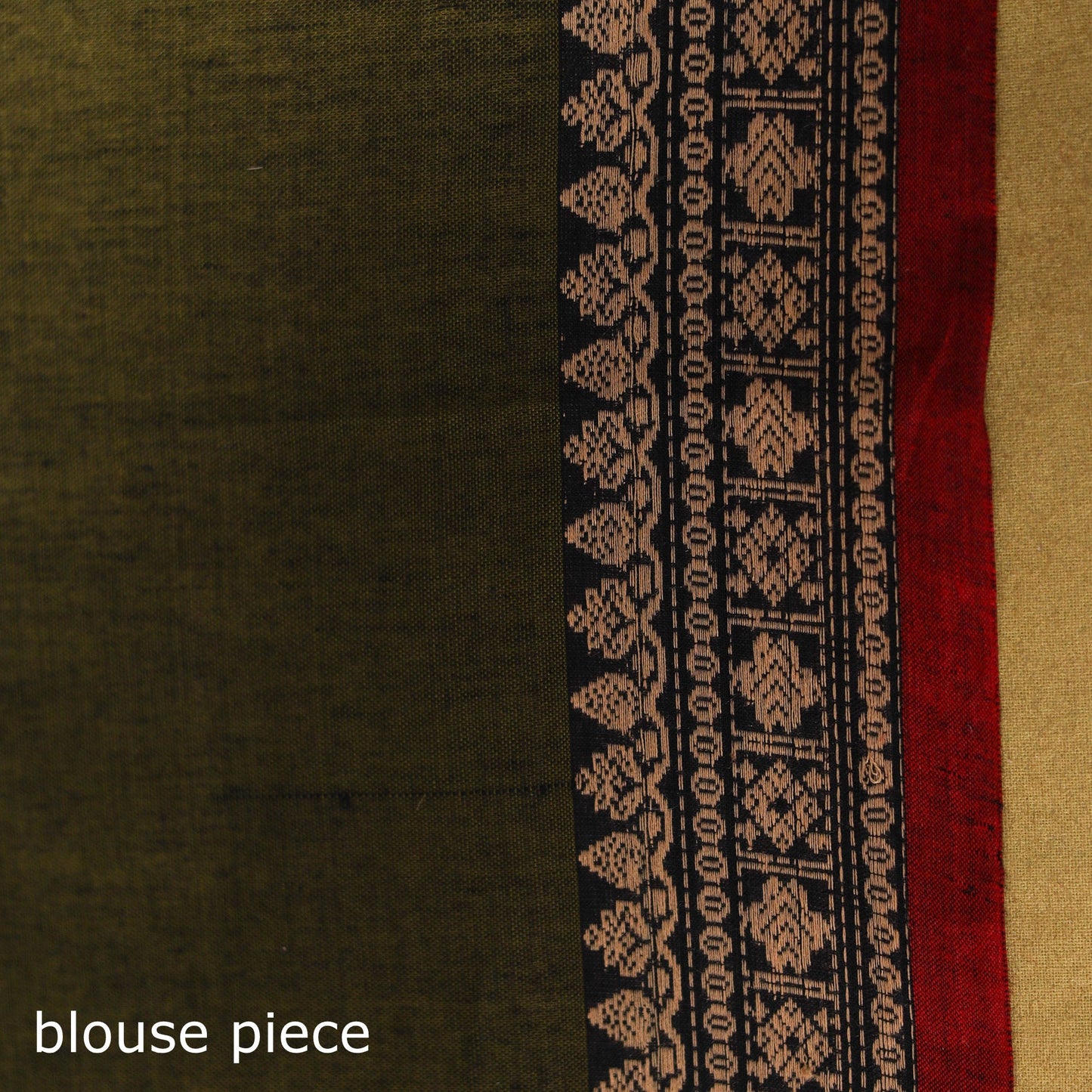 Dharwad cotton saree with border 24 - handcrafted