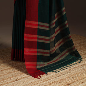 Dharwad cotton saree with border 26 - handcrafted