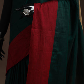 Dharwad cotton saree with border 26 - handcrafted