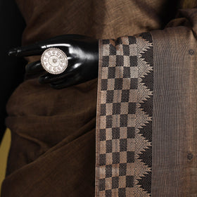 Dharwad cotton saree with border 27 - handcrafted